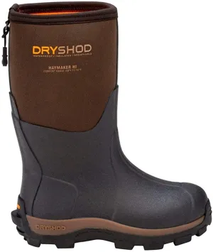 Dryshod Kids Haymaker Farm Rain - Boots - Brown