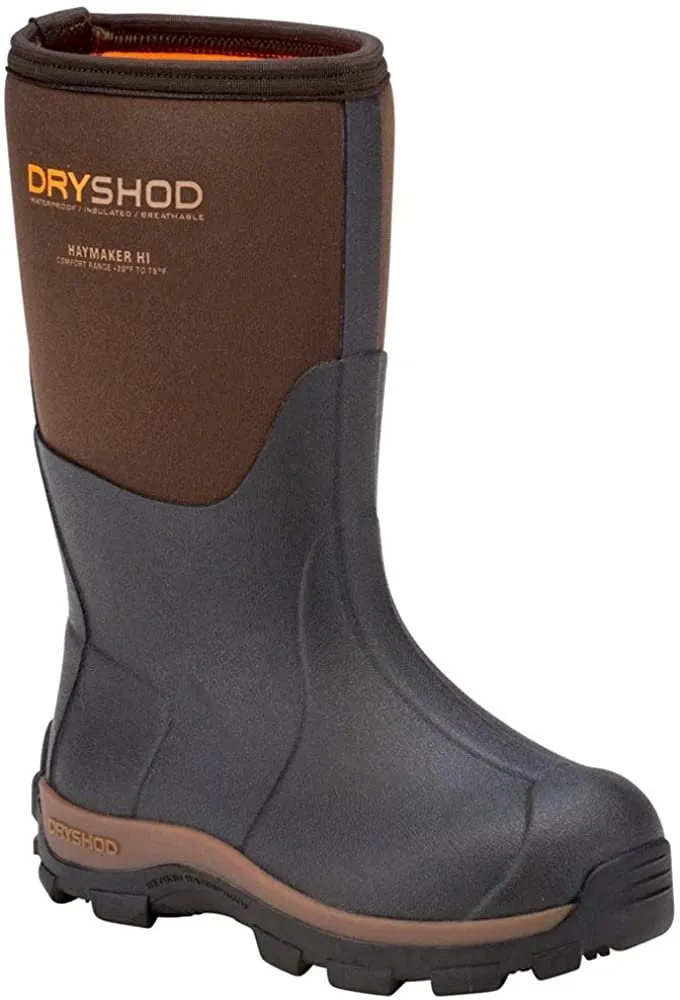 Dryshod Kids Haymaker Farm Rain - Boots - Brown