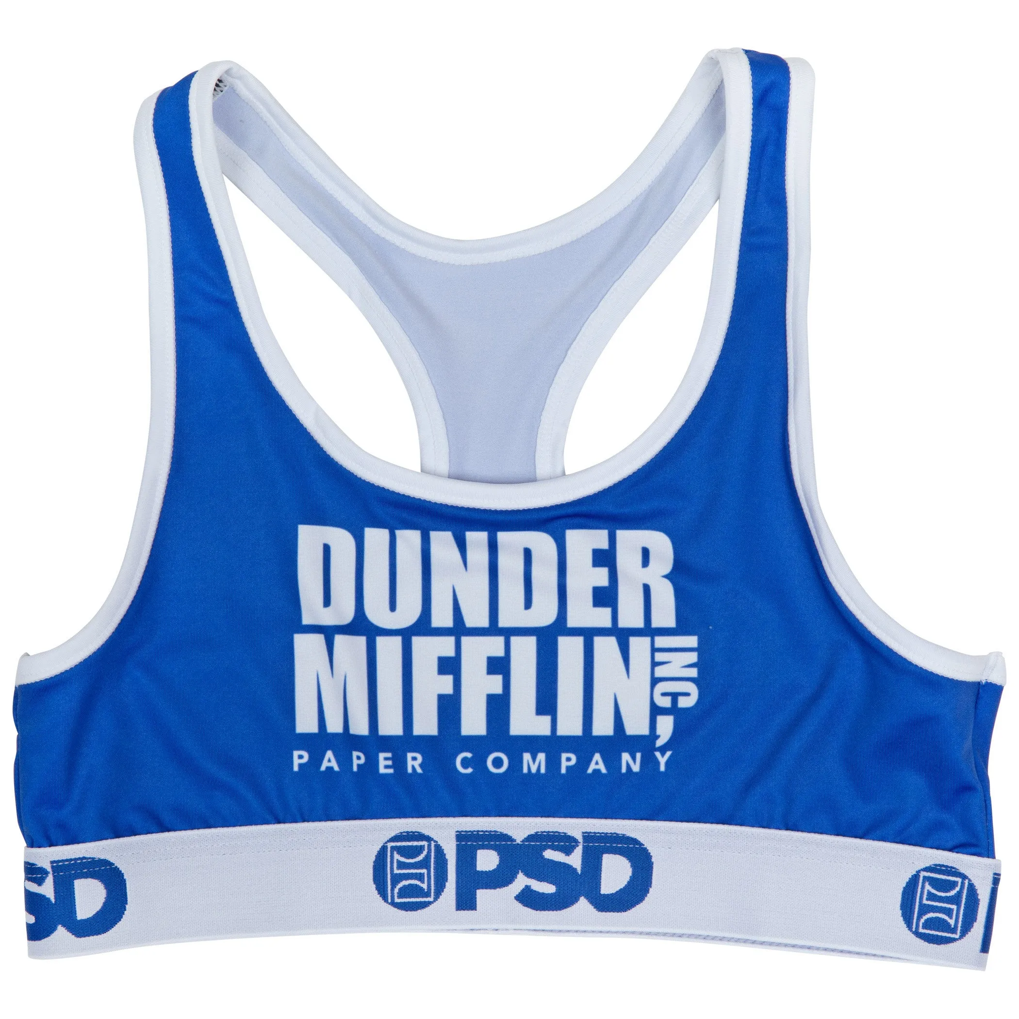 Dunder Mifflin Paper Company Microfiber Blend PSD Sports Bra