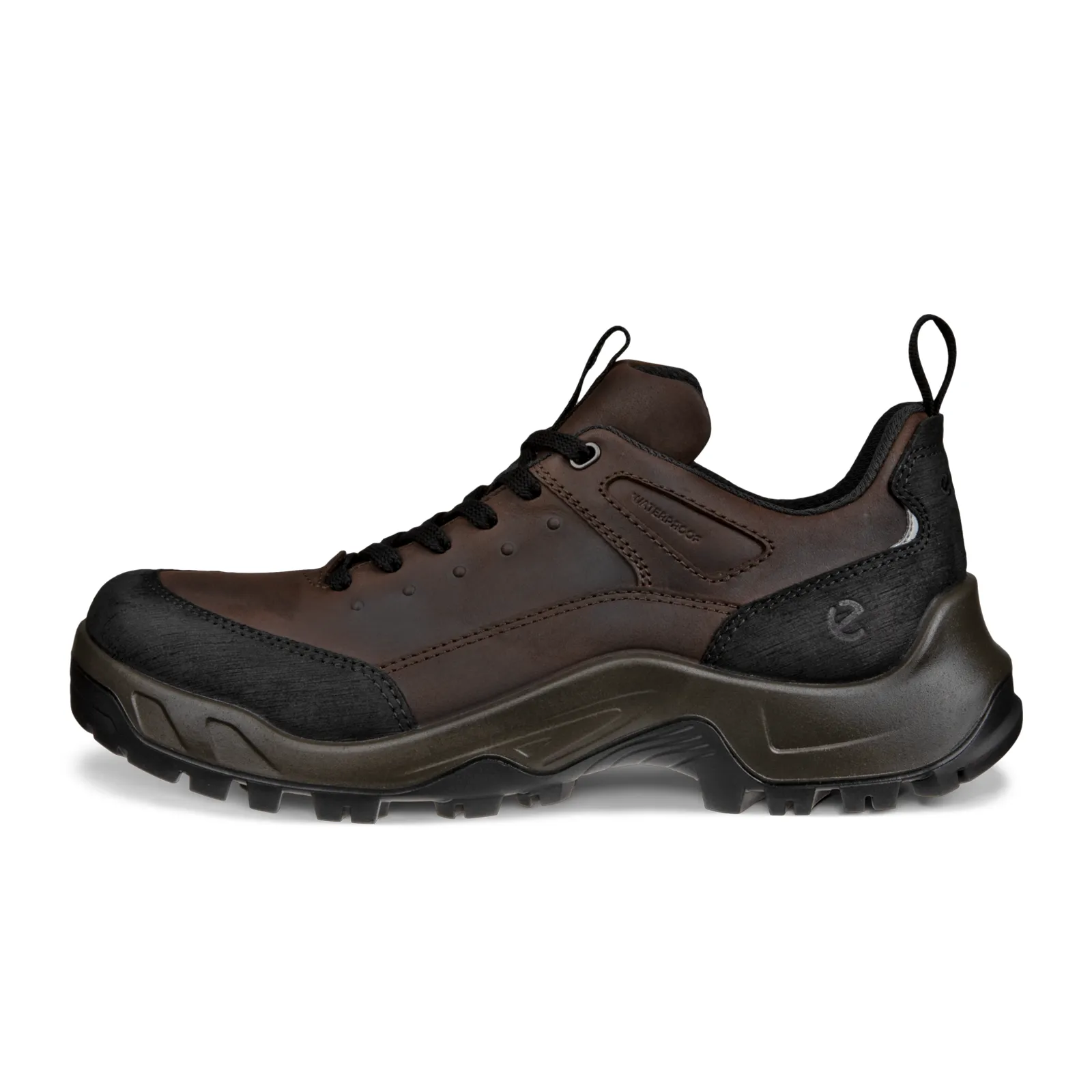 ECCO Offroad Waterproof Low Hiking Boot (Men) - Black/Mocha