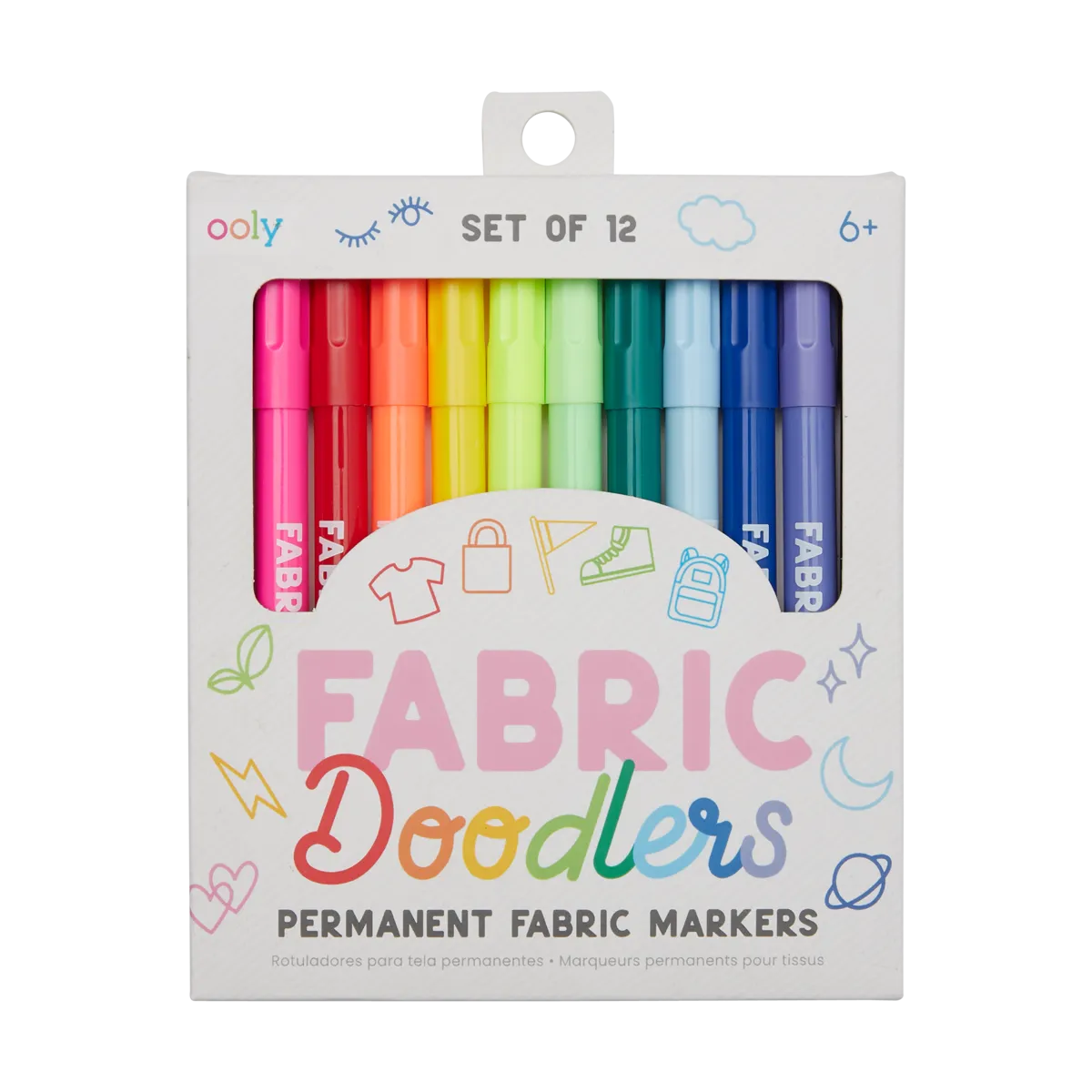 Fabric Doodlers Markers - Set Of 12