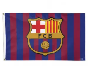 FC Barcelona Soccer WinCraft Red Blue Indoor Outdoor Deluxe Flag (3' x 5')