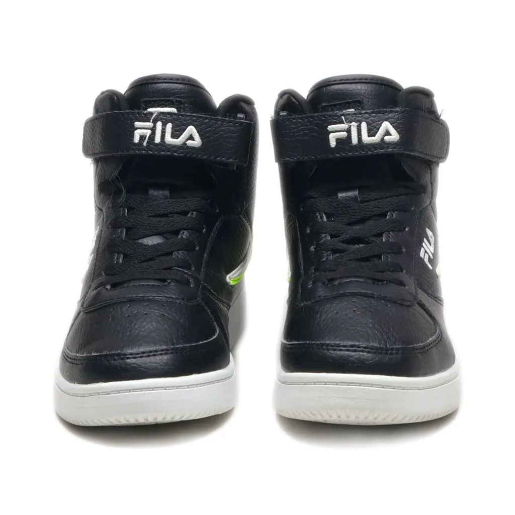 Fila A-High Sneakers Leather Black Colour For Kids