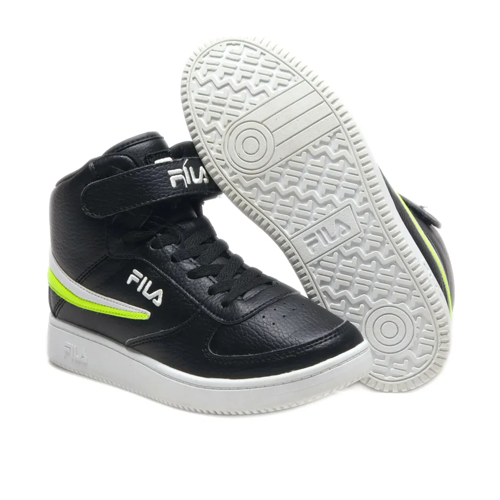 Fila A-High Sneakers Leather Black Colour For Kids