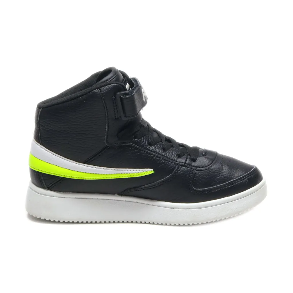 Fila A-High Sneakers Leather Black Colour For Kids