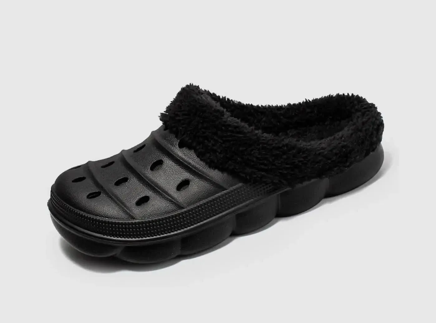 FitVille Men's Fur-lined Garden Clogs