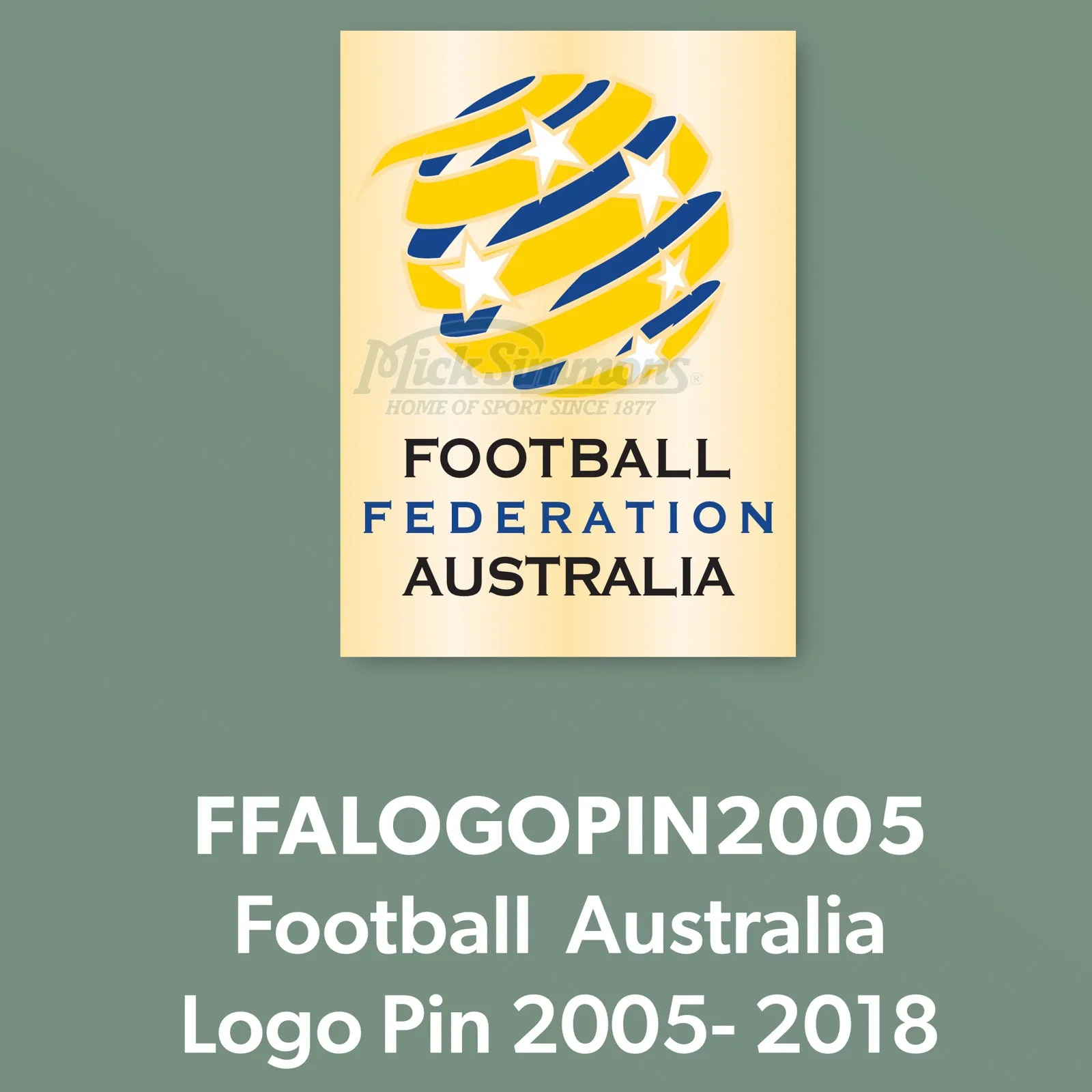 Football Australia Socceroos FFA 2005- 2018 Metal Logo Pin Badge