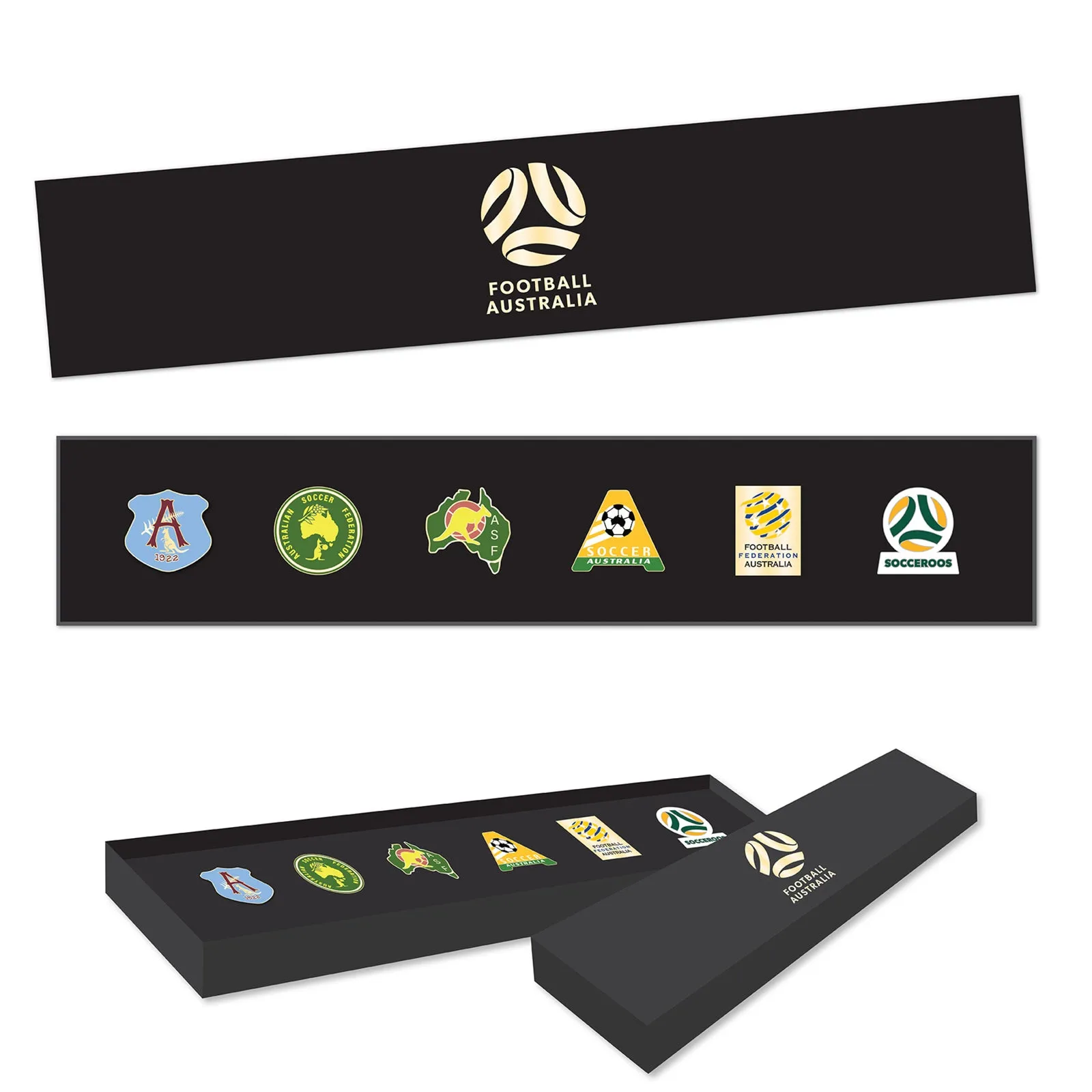 Football Australia Socceroos FFA Evolution Series Collection Metal Logo Pin Set Badge