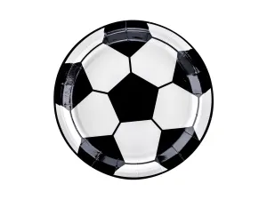 Football Paper Plates 18cm Pack of 6