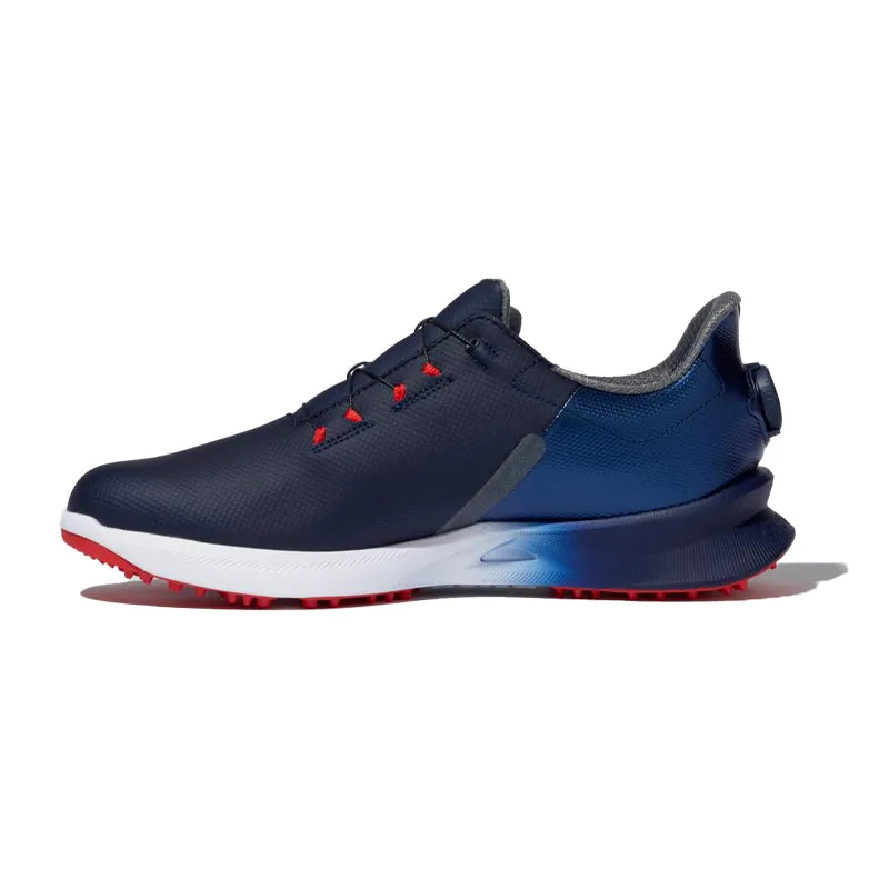 FOOTJOY Fuel Sport BOA Men's Spikeless Shoes (Navy/Red)