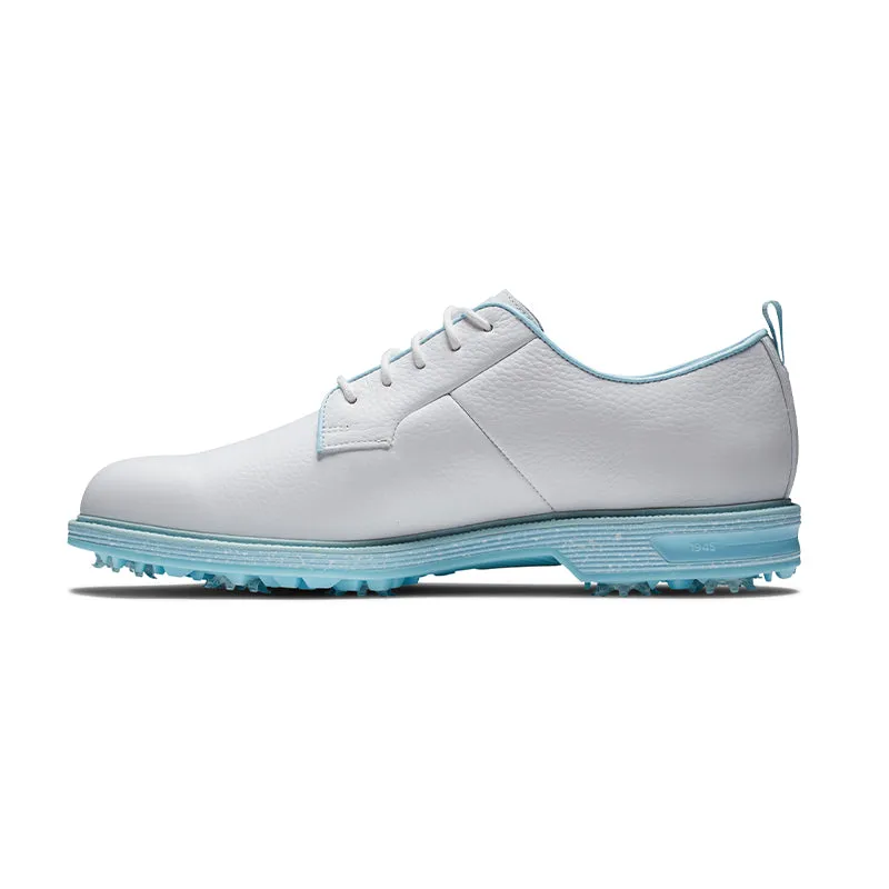 FOOTJOY Pastels Lace Men's Spikeless Shoes (White/White/Blue)