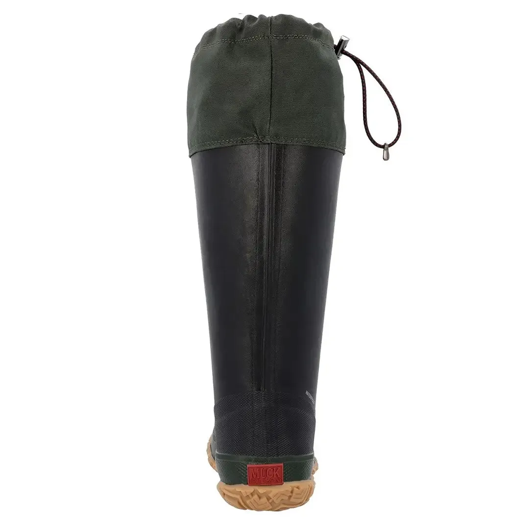 Forager Tall Wellingtons - Black/Moss Green by Muckboot