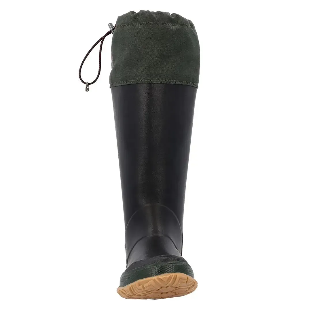 Forager Tall Wellingtons - Black/Moss Green by Muckboot