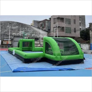 Giant Inflatable Soap Football Pitch Playground Soccer Field For Outdoor Sport And Play