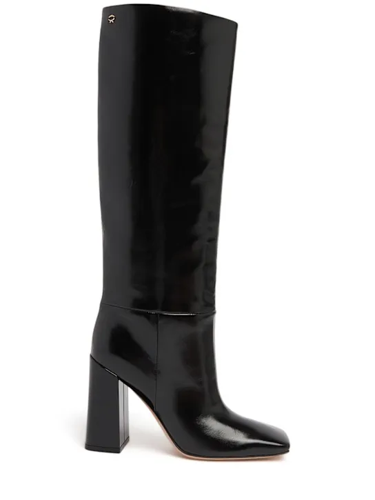 Gianvito Rossi   95mm Vanta patent leather boots 