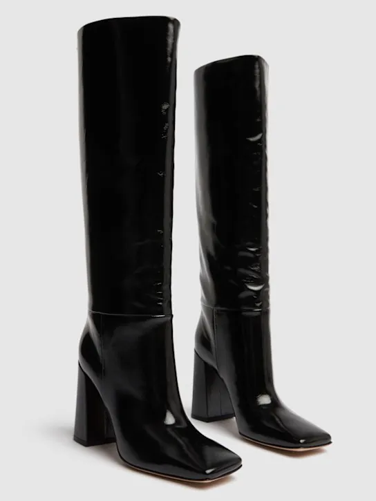 Gianvito Rossi   95mm Vanta patent leather boots 