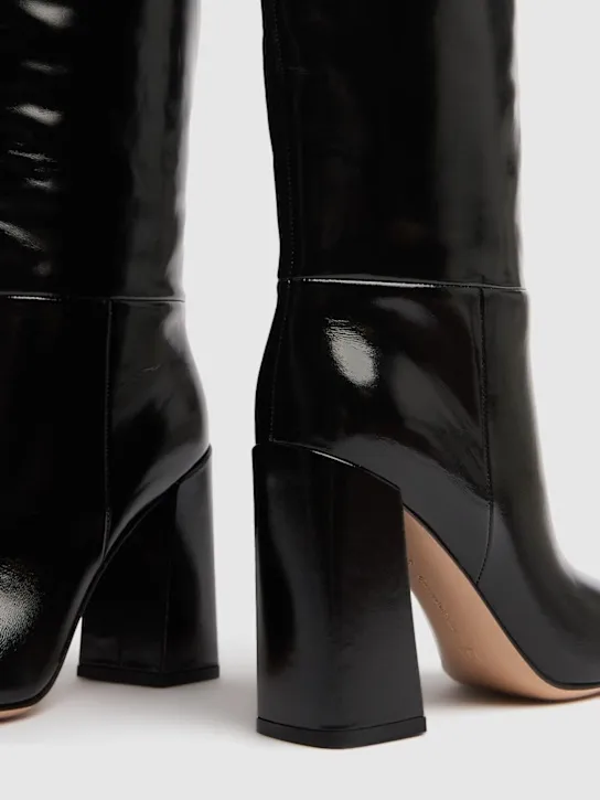 Gianvito Rossi   95mm Vanta patent leather boots 