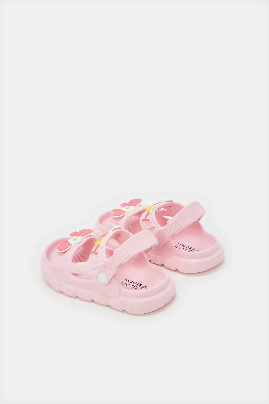 Girls Pink Bow Slide