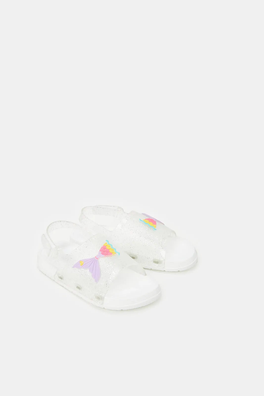 Girls White Mermaid Slide