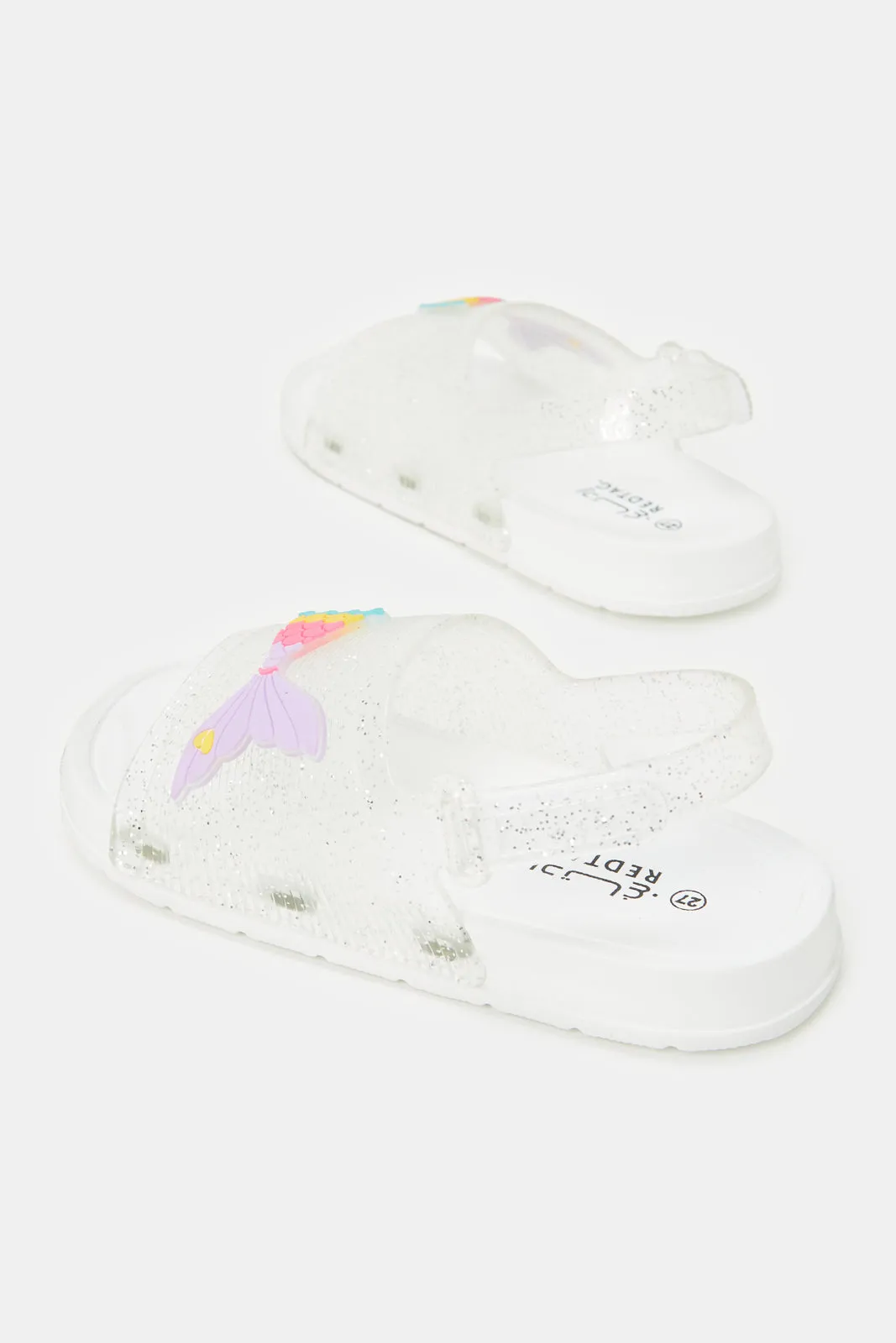 Girls White Mermaid Slide