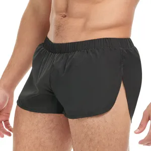 Goal Line Extreme Split Booty Shorts Black