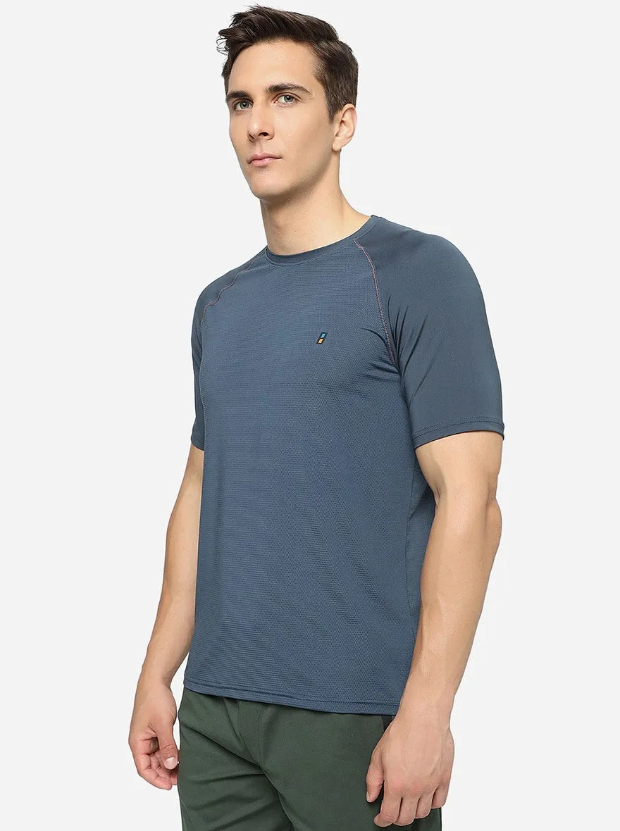 Graphite Solid Slim Fit T-Shirt | Jade Play