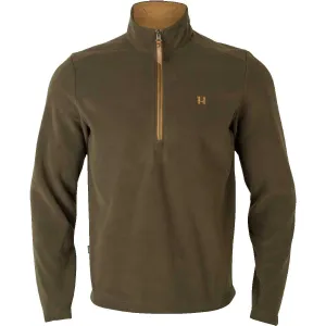 Harkila Sandhem 200 Quarter Zip Fleece Pullover - Mens Polartec - Willow Green