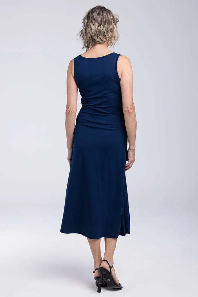 Henley Tank Dress - Navy