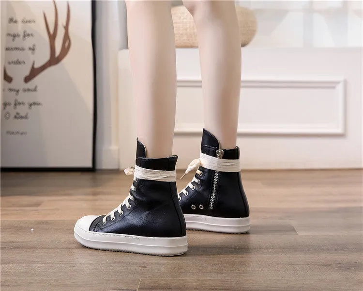 High top sneakers / Shoes for Rock lovers / Retro platform Alternative Fashion Unisex Shoes