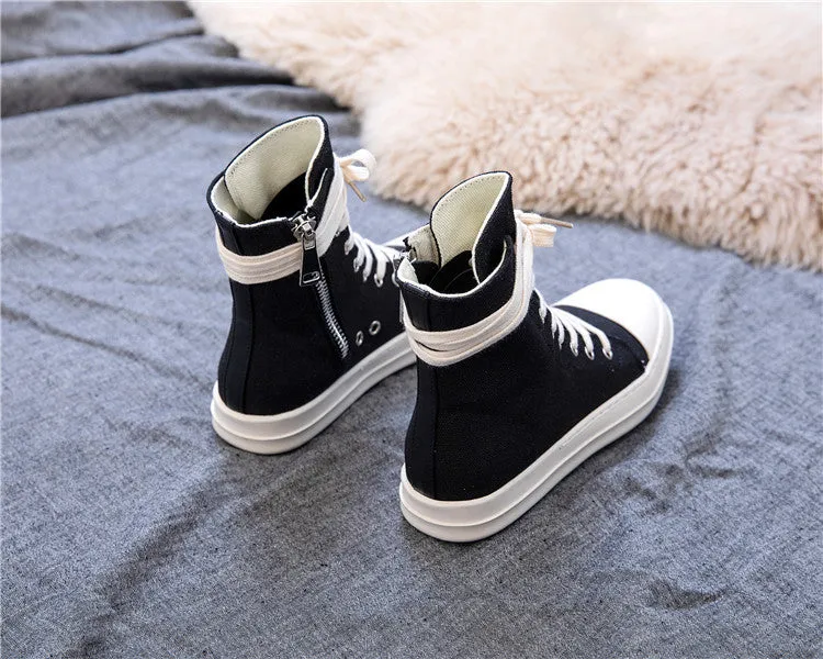 High top sneakers / Shoes for Rock lovers / Retro platform Alternative Fashion Unisex Shoes