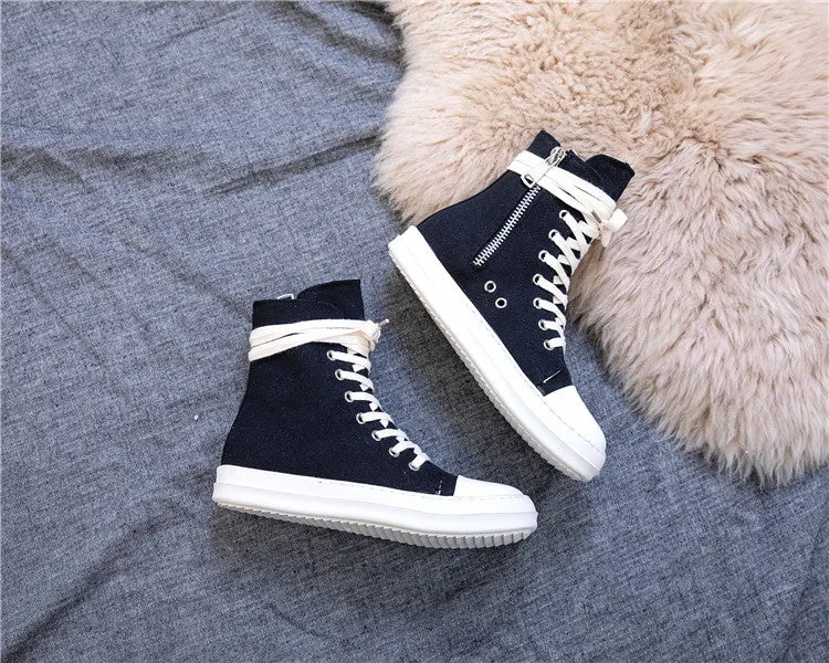 High top sneakers / Shoes for Rock lovers / Retro platform Alternative Fashion Unisex Shoes