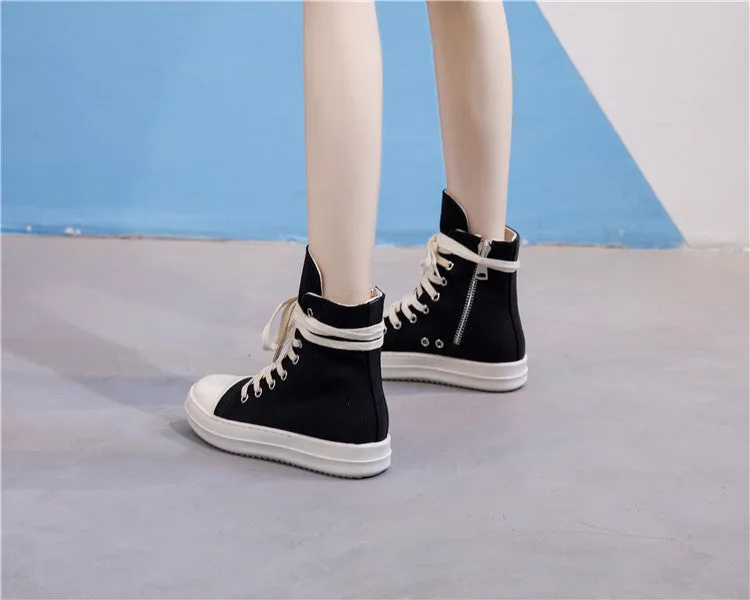 High top sneakers / Shoes for Rock lovers / Retro platform Alternative Fashion Unisex Shoes