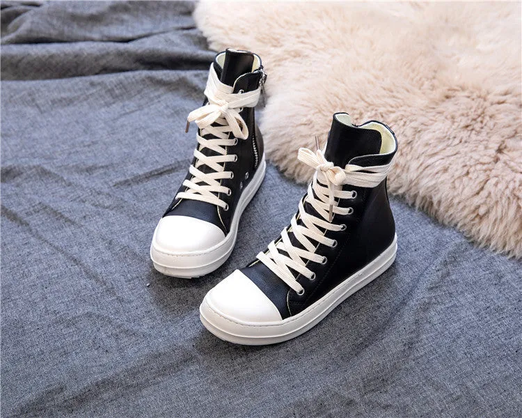 High top sneakers / Shoes for Rock lovers / Retro platform Alternative Fashion Unisex Shoes