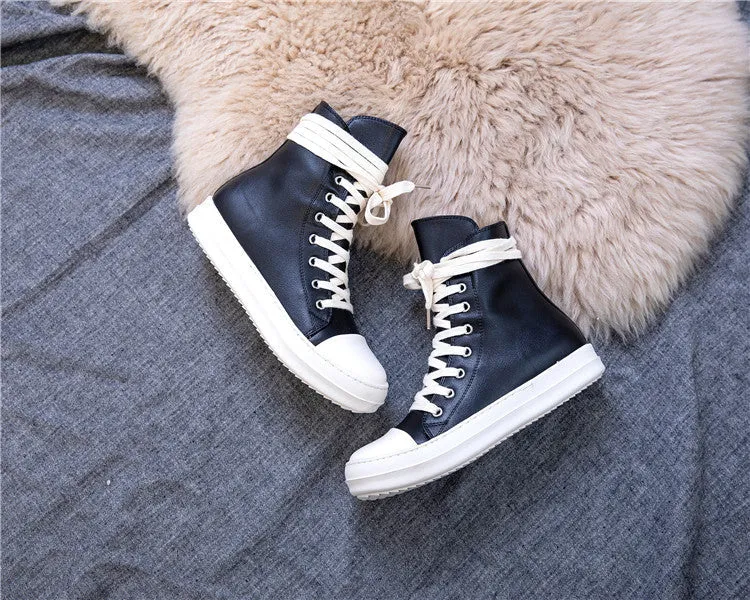 High top sneakers / Shoes for Rock lovers / Retro platform Alternative Fashion Unisex Shoes