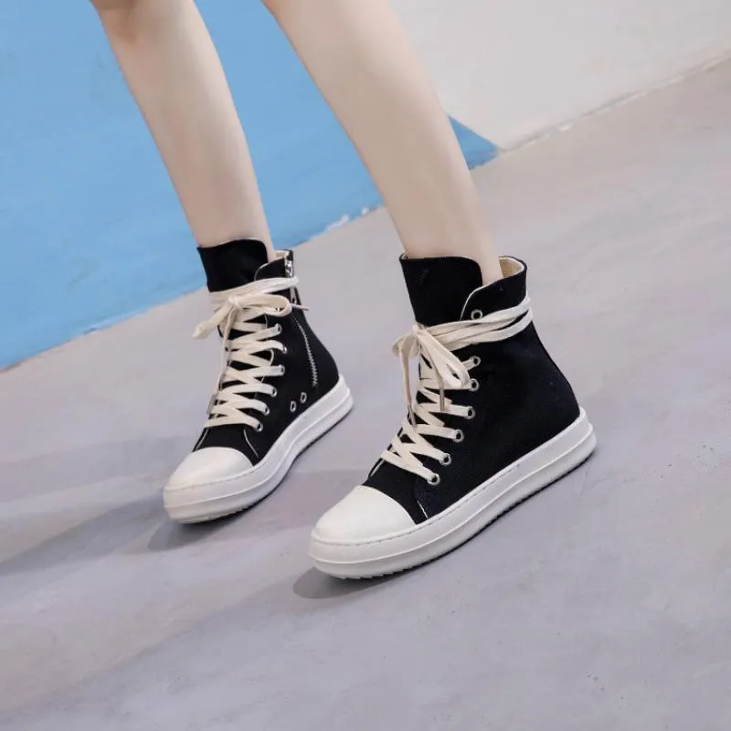 High top sneakers / Shoes for Rock lovers / Retro platform Alternative Fashion Unisex Shoes