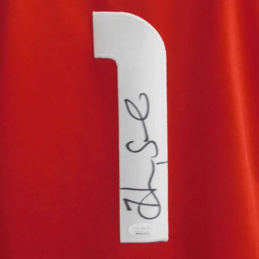 Hope Solo Autographed USA Soccer Jersey Red (JSA)