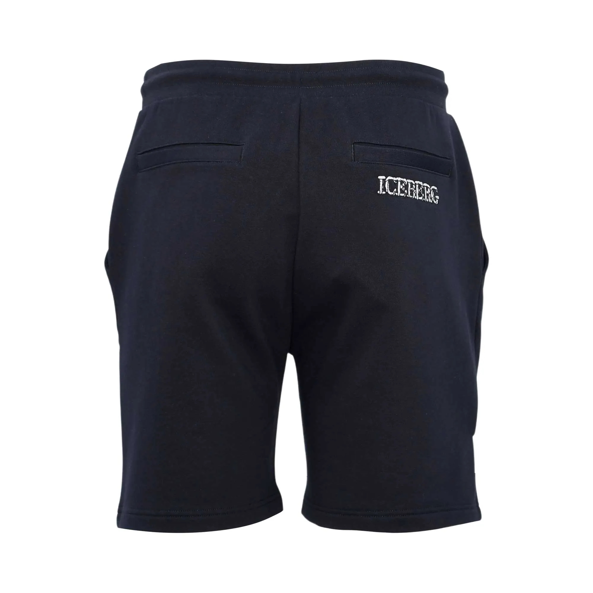 Iceberg E5 Bermuda Sweat Shorts (Black) - 24EI1P0D02563169000