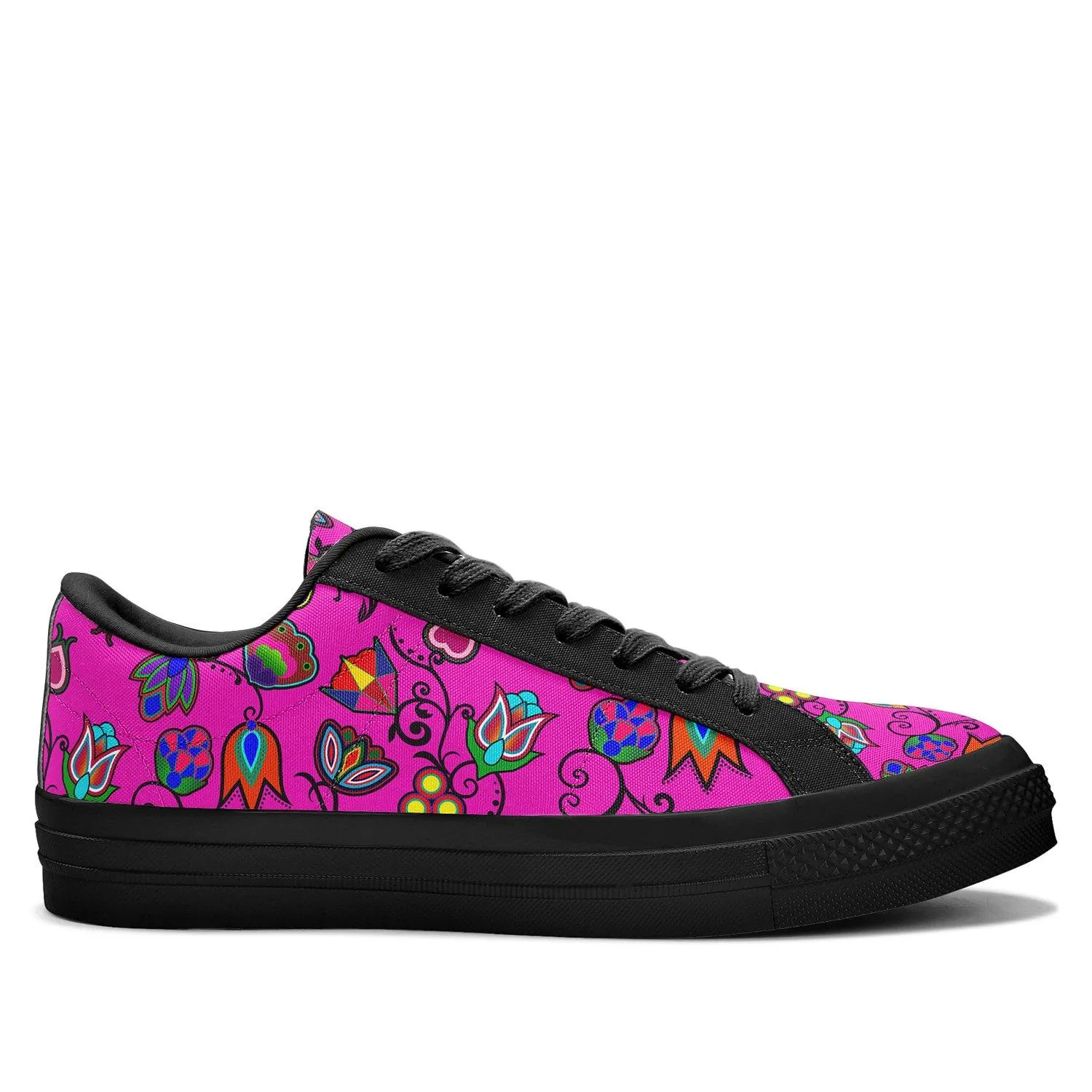 Indigenous Paisley Aapisi Low Top Canvas Shoes Black Sole