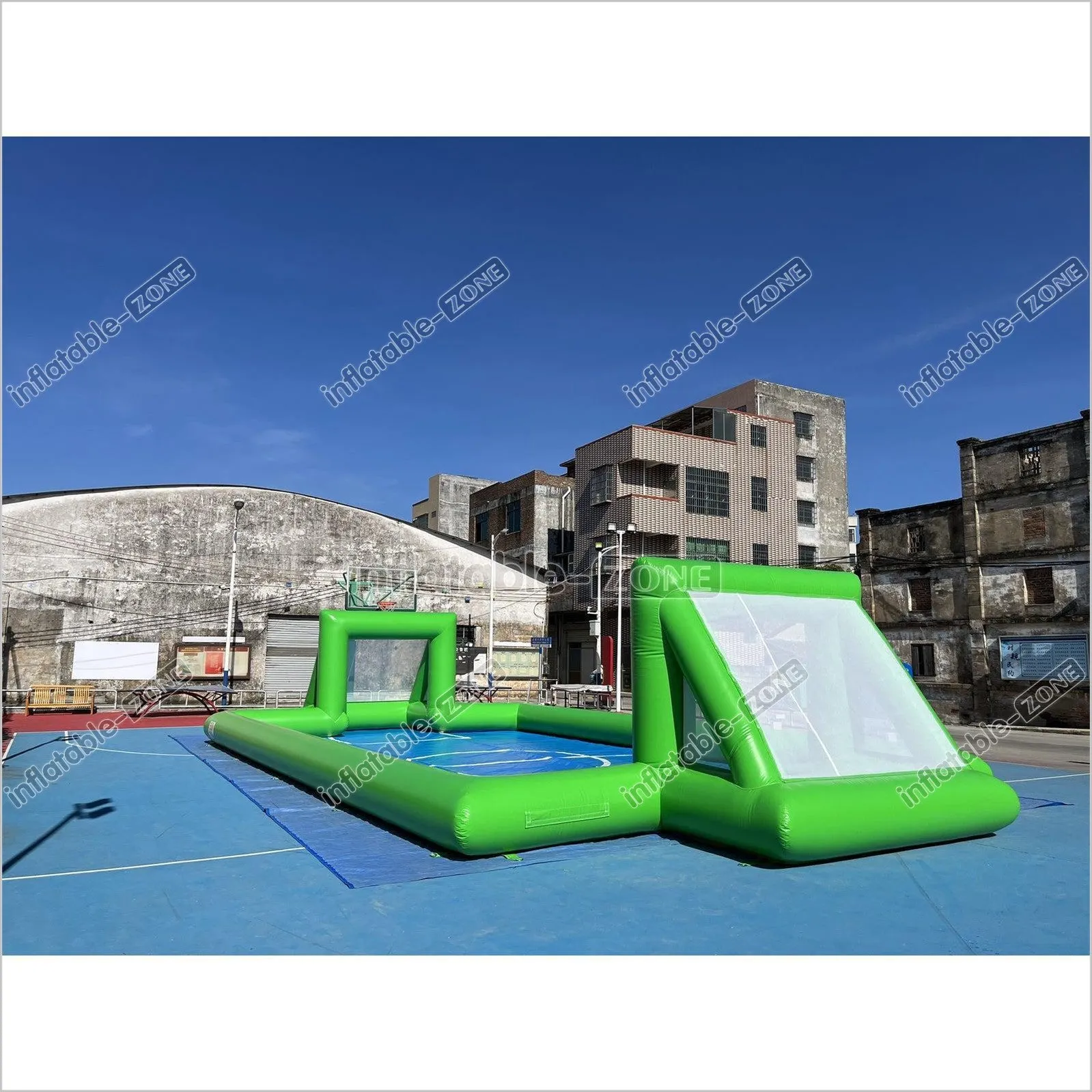 Inflatable Soap Soccer Field Blow Up Soccer Pitch Inflatable Soccer Arena