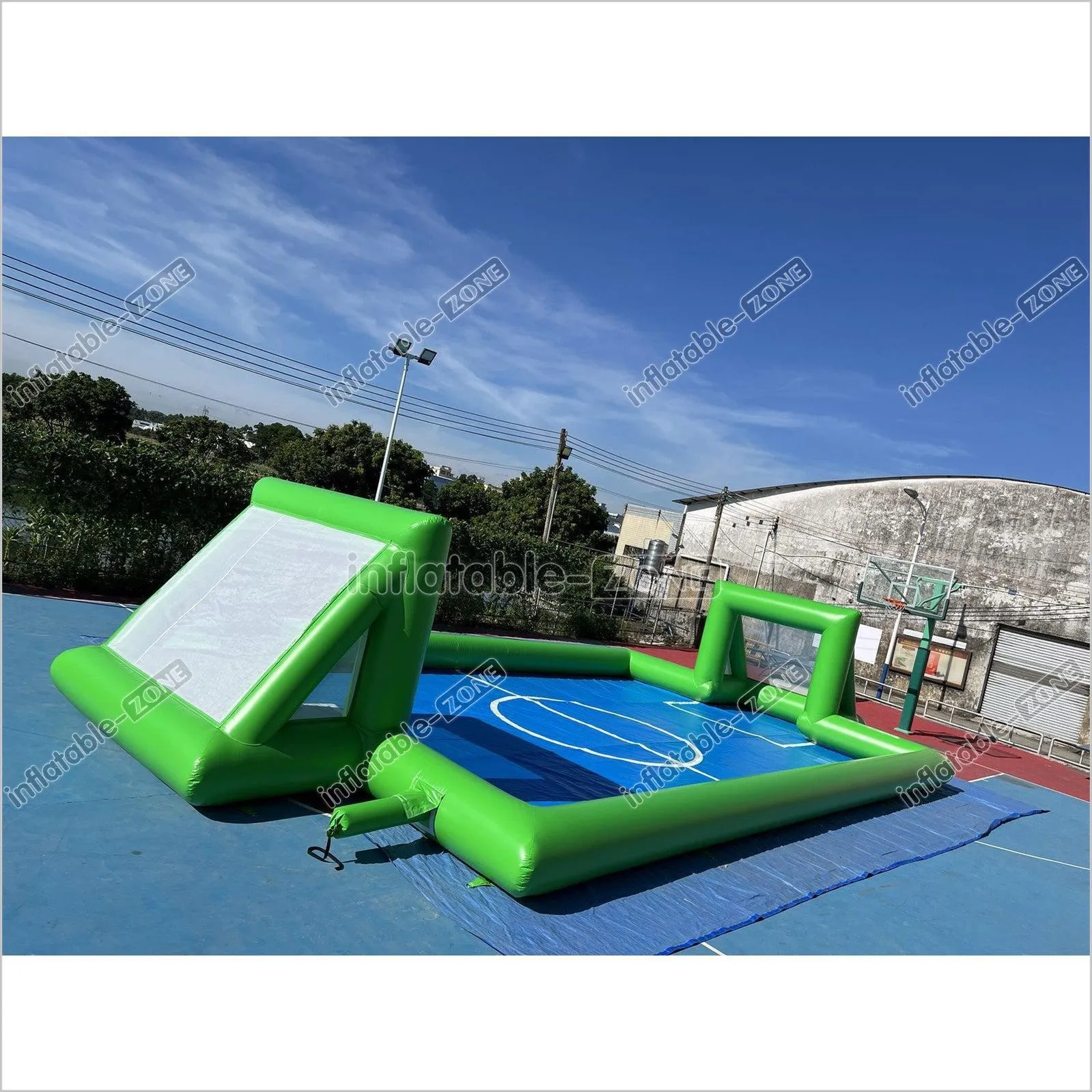 Inflatable Soap Soccer Field Blow Up Soccer Pitch Inflatable Soccer Arena