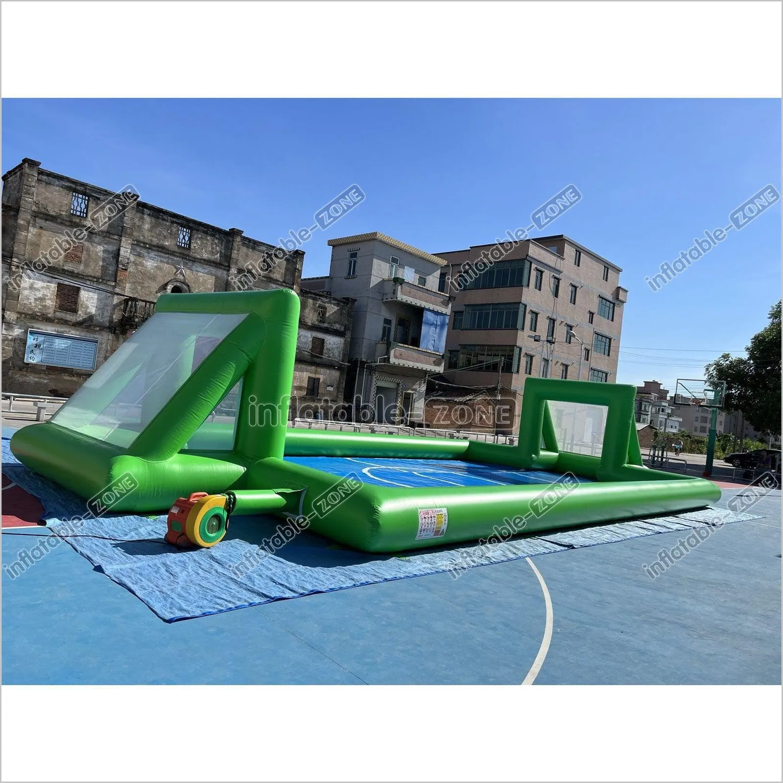 Inflatable Soap Soccer Field Blow Up Soccer Pitch Inflatable Soccer Arena