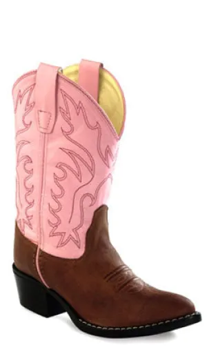 Jama Girls Round Toe Cowboy Boots Style 8139