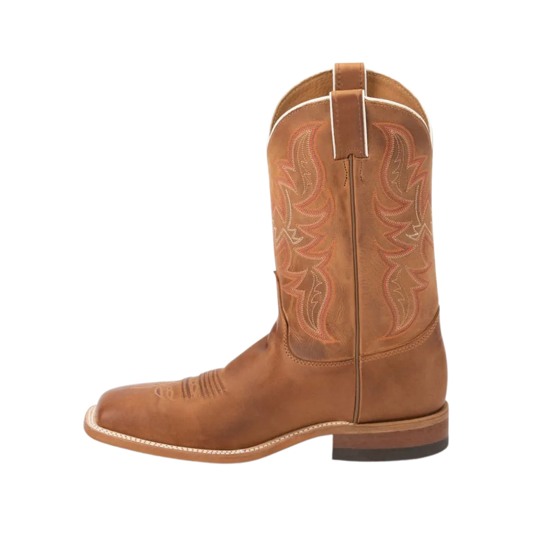 Justin Men's Bent Rail Austin Distressed Cognac Cowboy Boots