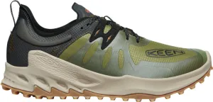 'Keen Outdoor' Men's Zionic Speed Hiking Shoes - Dark Olive / Scarlet Ibis