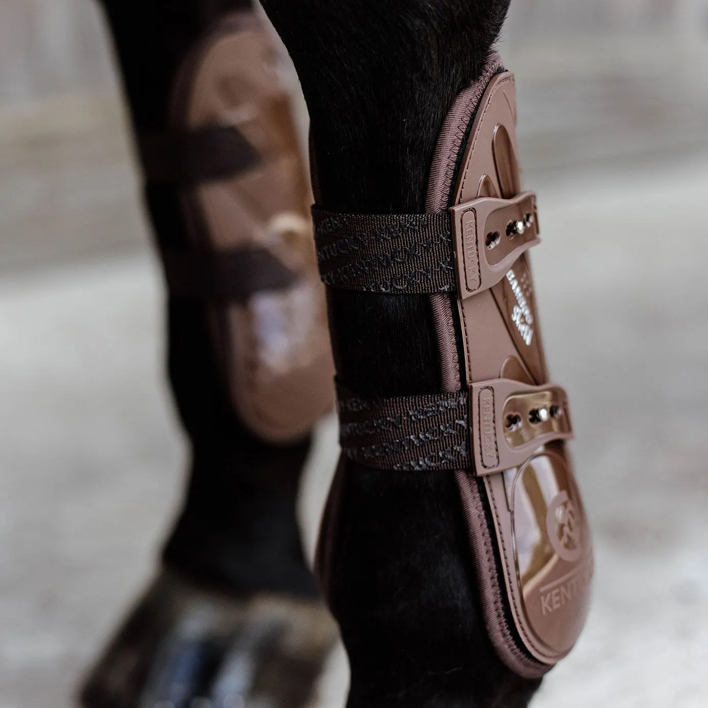 Kentucky Horsewear Bamboo Tendon Boots Elastic - Brown