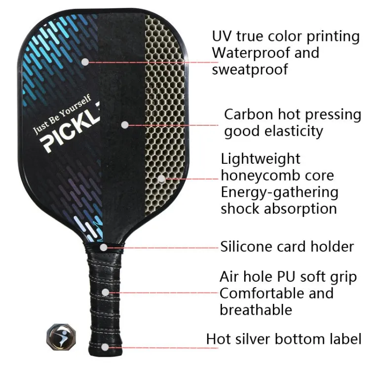 LEIJIAER Carbon Fiber 3K Board Surface Fragrant Honeycomb Tennis Racket(Lion PK-061)