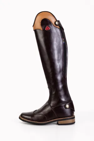 Lesedi Two-Tone leather riding boots