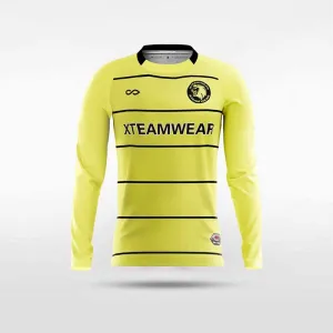 Lucifer Yellow - Customized Kids Sublimated Long Sleeve Soccer Jersey