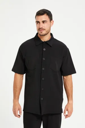 Men Black Casual Shirt