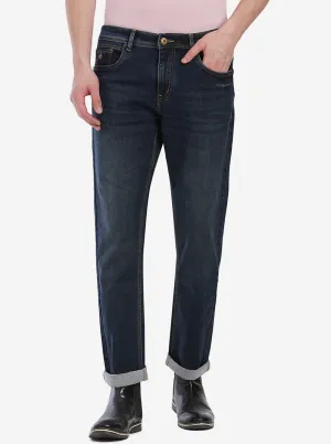 Midnight Grey & Blue Washed Straight Fit Jeans | Greenfibre